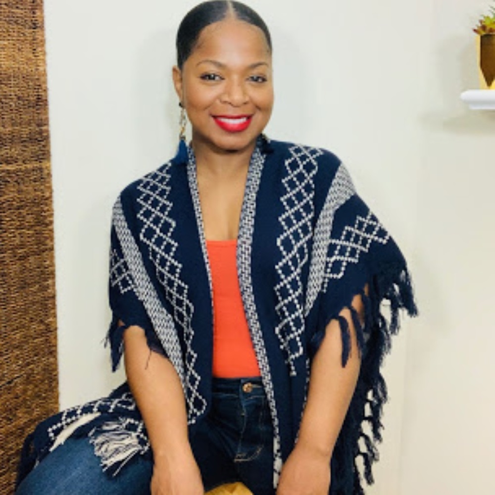 ⭐️ Fringe Benefits Southwestern Poncho (NWT)